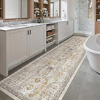 Madane Hallway Runner Rug 2'6''x10' Kitchen Runner, Non Slip Vintage Runners - Image 4