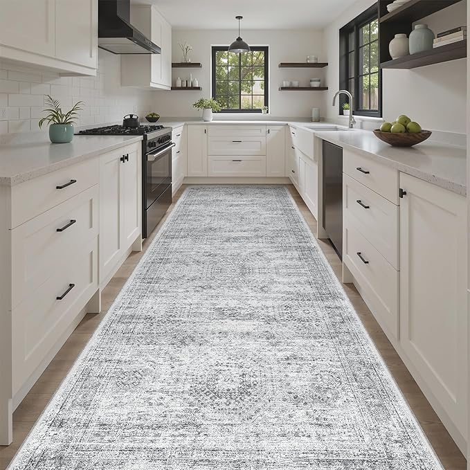 Soalmost 4x12 Wide Hallway Runners: Washable 12ft Runner Rug - Image 2