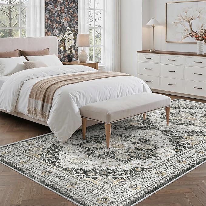 Madane Hallway Runner Rug 4x8 Wide: Washable Thin Runners - Image 4