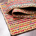 Hausattire Bohemian Braided Runner Rug 2'x6' - Image 4