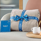 Bedsure GentleSoft Fleece Blankets Twin Size Oxford Tan - Image 7