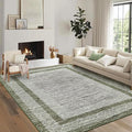 GarveeHome Modern Geometric Area Rug 5x7 Distressed Bordered Rug Washable Non by GarveeHome