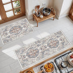 2-Piece Kitchen Runner Rug Set: Washable Non-Slip Floor Mats by HYHAOYUNLAI