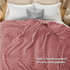 Bedsure GentleSoft Dusty Pink California King Size Blanket - Image 5