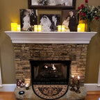 GAD Hearth Slice Fireplace Rug, Classic, Traditional, Log Cabin Decor, Accent Rug, Fire Resistant Mat, Stain Resistant, Area Rug for Bedroom, Living Room, Entryway, 2'2"x3'3" (Black/Cream)