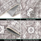 HEBE Boho Kitchen Rug Sets 3 Piece - Image 3