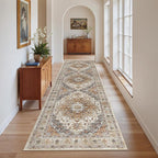 Madane Runner Rug 2'6''x8' Kitchen Runner, Hallway Runner Printed Vintage - Image 2