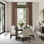 Nanspring Caramel Brown Linen Curtains - Image 8