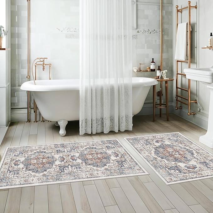 2-Piece Kitchen Runner Rug Set: Washable Non-Slip Floor Mats - Image 5