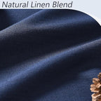 Guken Navy Blue 100% Blackout Curtains 96 Inch Length 2 Panels Set - Image 3
