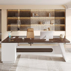 Jocoevol 78.7" L-Shaped Executive Desk, Extra Large Home Office Desk