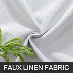 MIULEE Linen Texture Full Blackout Curtain - Image 5
