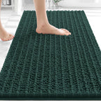 OLANLY Bathroom Rugs 30x20, Thick Soft and Absorbent Chenille Bath Mat