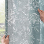 jinchan Linen Floral Curtains for Living Room, 84 Inch Length Curtains - Image 7