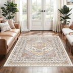 3x5 Washable Area Rug for Entryway, Kitchen Rugs Non Slip for Dining Room - Image 3