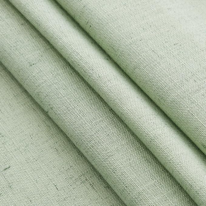 Mist Sage Linen Curtains 63 Inches Long 2 Panel Sets - Image 7