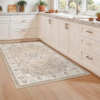 3x5 Living Room Area Rugs: Vintage Washable Non-Slip Rug - Image 4