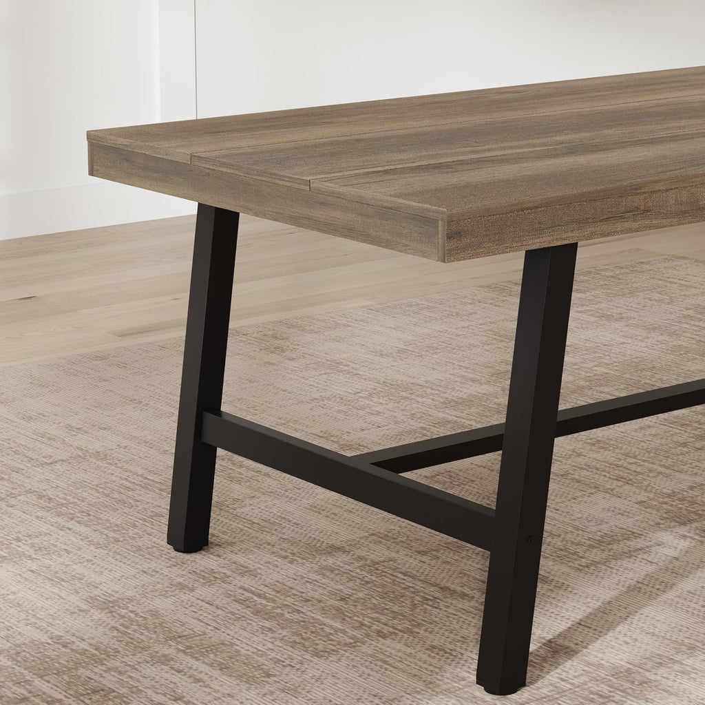 71''Industrial Dining Table for 6-8 People,Large Kitchen Table