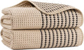MICROFI New Microfiber Waffle Bath Towels, 2 Pieces, Soft, Absorbent, Fast Drying, Lint Free 430 GSM (30''x60''/76cm x 152cm)