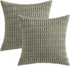MIULEE Pack of 2 Corduroy Decorative Throw Pillow Covers 20x20 Inch Soft Boho - Image 6