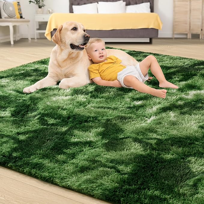 Tepook Soft Fluffy Rugs for Bedroom, 4x6 Area Rug for Living Room, Modern - Image 4