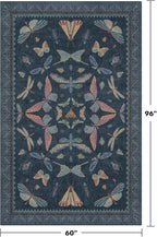 Blue 5x8 Washable Living Room Rugs - Image 2