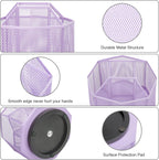 Exerz Desk Organizer 360 Rotating Pen Holder Storage Caddy Light Purple