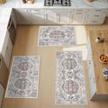 4 Pieces Kitchen Rug Set: Washable Water Resisitant Carpet by HYHAOYUNLAI