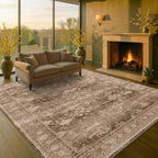 Hazo Haus Brown 9x12 Living Room Rug - Image 8