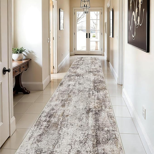 3x12 Washable Hallway Runner Rug: Non Slip Carpet Runners Easy-to-Clean by WIEVEDENS