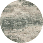 Round Rugs 5FT for Living Room Bedroom, Modern Abstract Machine Washable Circle - Image 4