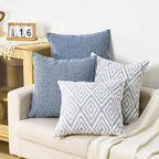 HPUK Decorative Throw Pillow Covers Set of 4 Square Couch Pillows Linen Cushion - Image 4