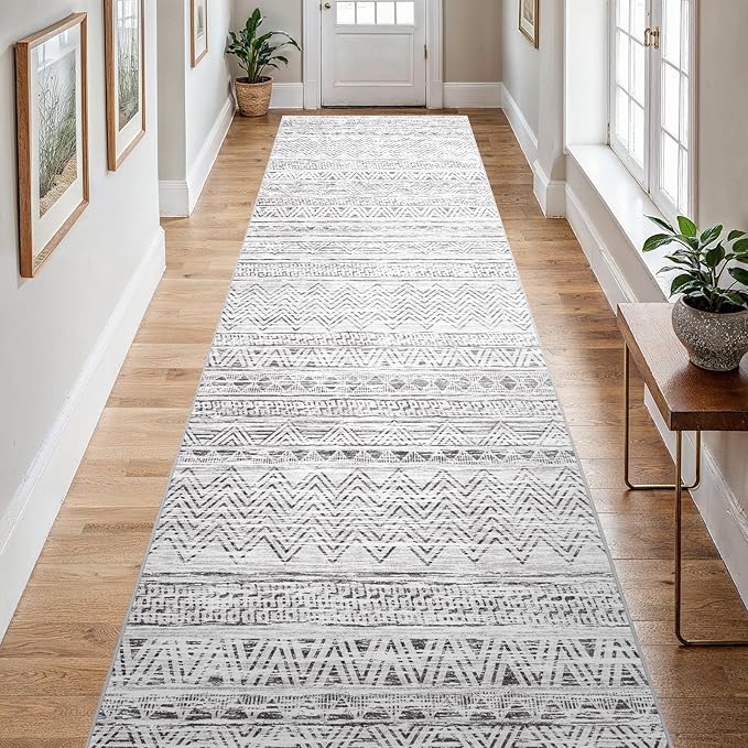 4x12 Washable Hallway Runner Rug：Moroccan Non-Slip Wide Runners - Image 8