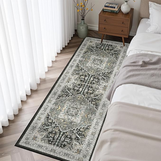 Madane Washable Kitchen Runner Rug 2x6, Ultra-Thin Non-Slip Hallway Runner - Image 4