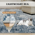 6x9 Area Rugs for Living Room Washable Rug: Anti-Skid Abstract Modern Living - Image 7