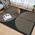 Lahome Modern Rainbow Easy Jute 4x6 Rug, Outdoor Patio Rug - Image 2