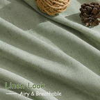 Light Sage Linen Curtains 108 Inches Long - Image 5
