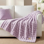Bedsure 3D Fleece Bubble Blanket - Image 4