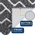 OLANLY Front Door Mat, Non-Slip Rubber Backing, Dirt Resistant and Absorbent - Image 4
