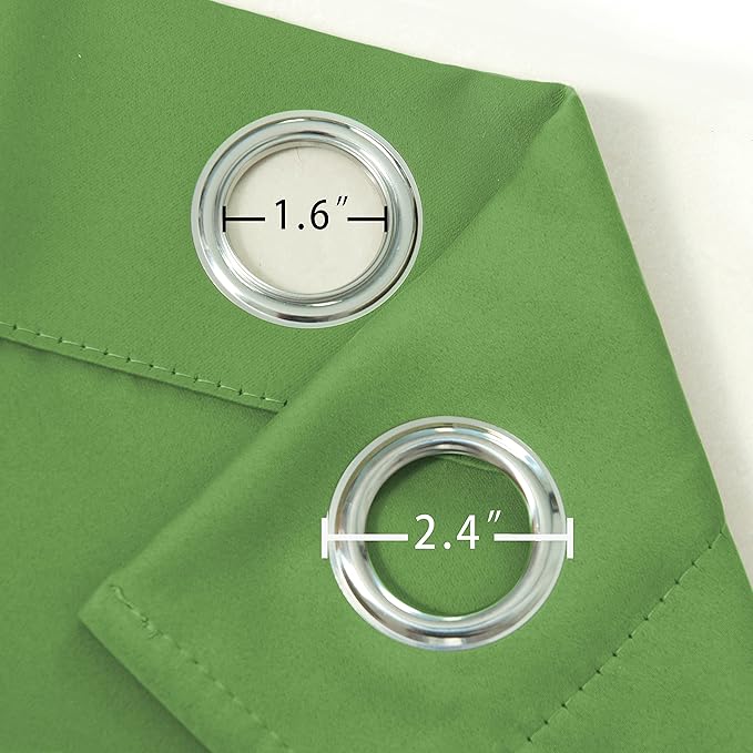 LEMOMO Light Green Thermal Blackout Curtains/42 x 95 Inch/Set of 2 Panels Room - Image 6