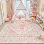 zesthome 9x12 Area Rugs for Girls Bedroom, Low Pile Machine Washable Rugs - Image 4