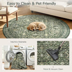 Lofus 4ft Area Rugs for Living Room, Soft Boho Carpets for Bedroom Dining Room - Image 6