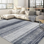 Nakagishi 8x10 Area Rugs Living Room: Washable Boho Large Neutral Soft Modern by NakagishiAreaRug