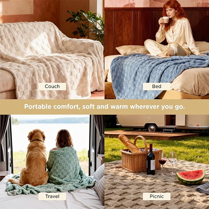 Bedsure GentleSoft Blankets Queen Size - Image 4