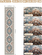 Carpet Runners for Hallway 12ft, Non-Slip Long Bathroom Rugs Runner for Kitchen - Image 2