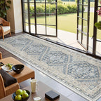 Kitchen Runner Rug Non Slip Washable 2.5x10, Soft Ultra-Thin Entryway Rug by Restydon