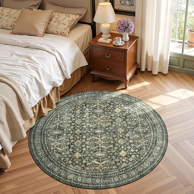 Lofus 4ft Area Rugs for Living Room, Soft Boho Carpets for Bedroom Dining Room - Image 3