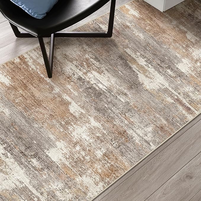 2x8 Washable Kitchen Runner Rug: Modern Abstract Runners - Image 6