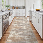 3x15 Washable Kitchen Runner Rug: Modern Abstract Runners - Image 2