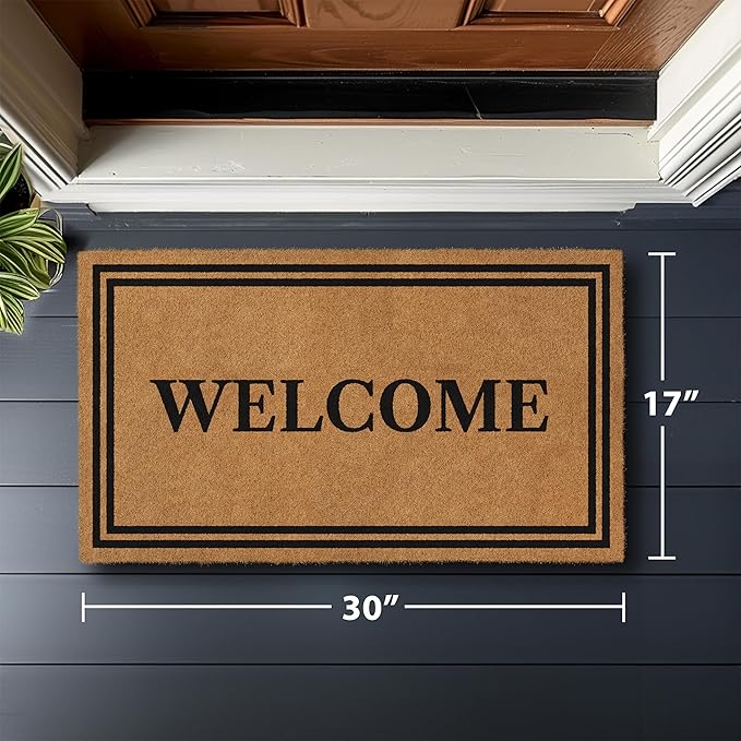 Barnyard Designs Natural Coco Coir Heavy Duty Backing Doormat - Image 3